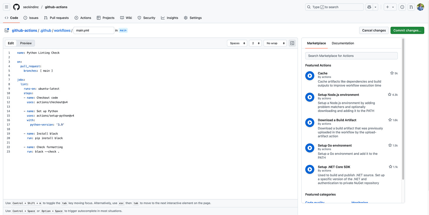 Getting Started with CI Using GitHub Actions
