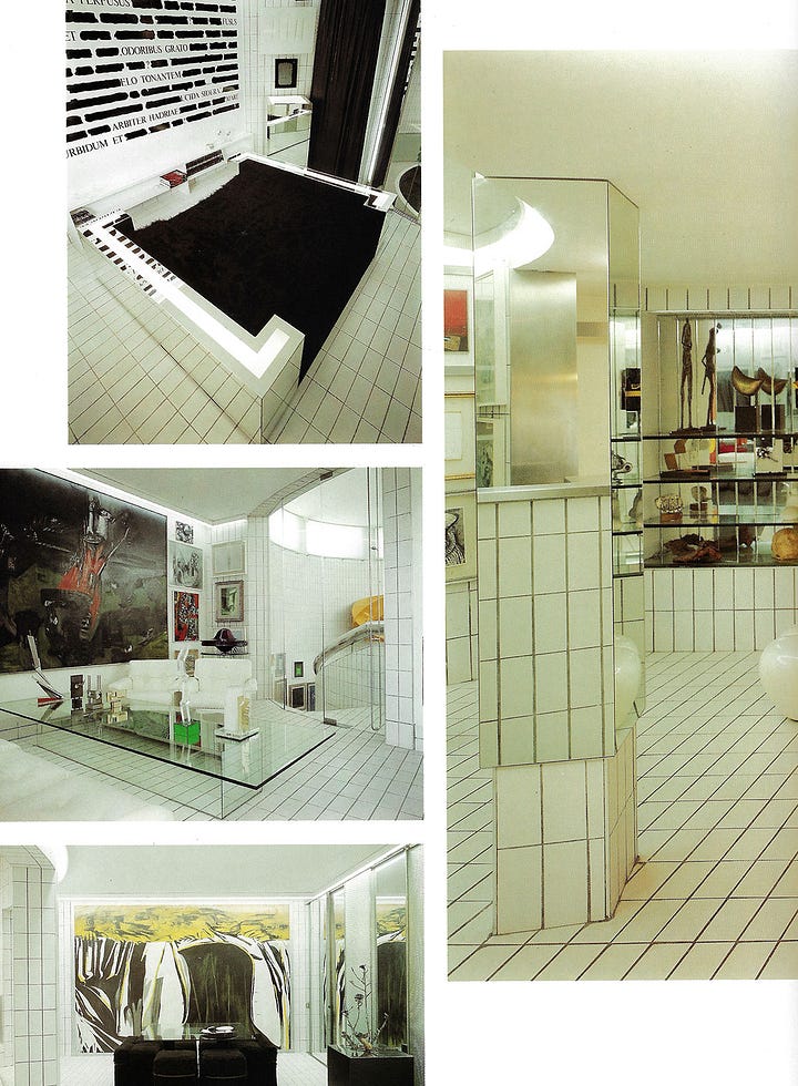 Tiled Monochrome madness - a slept-on interior from the era.