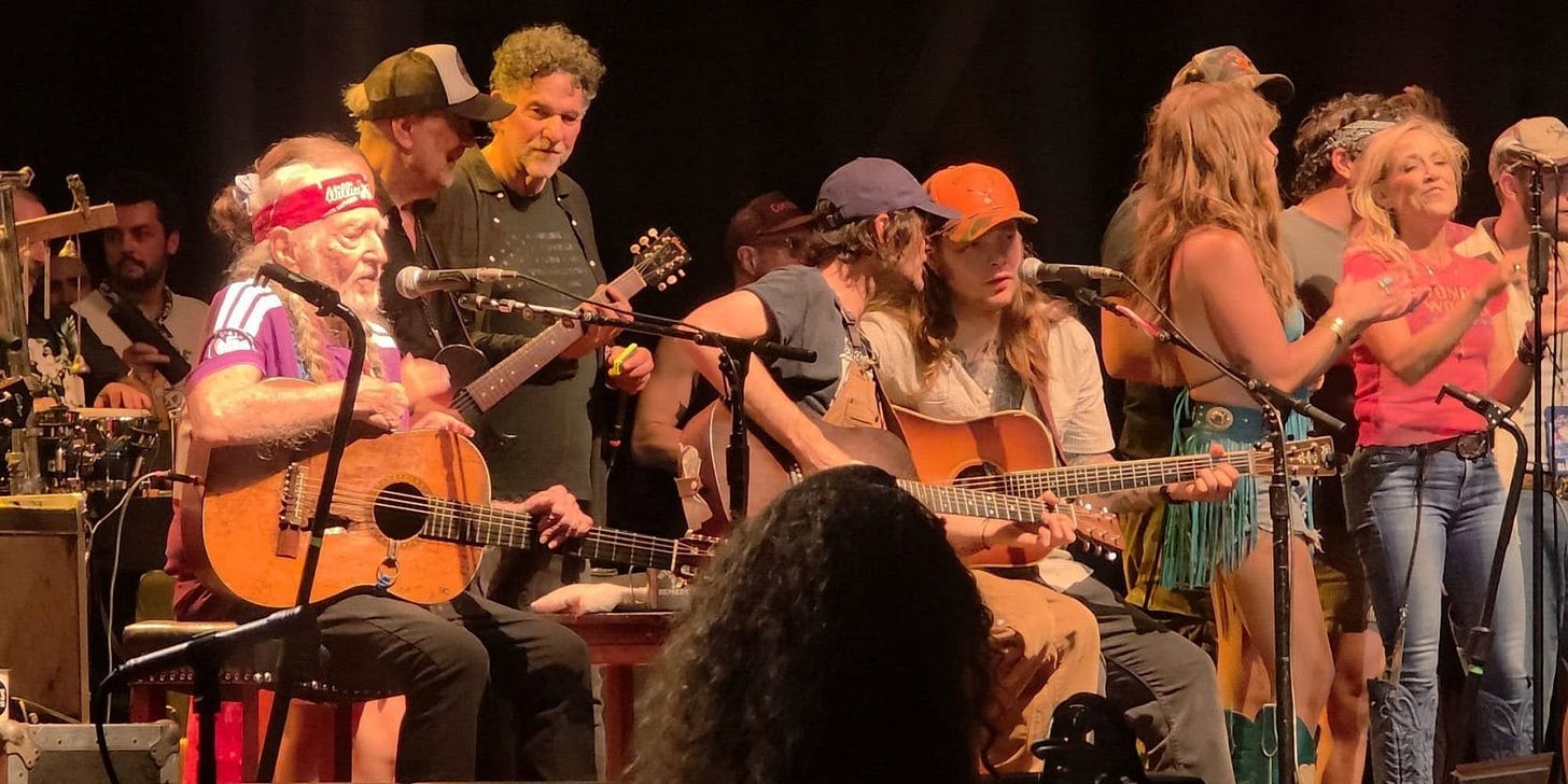 Billy Strings Takes A Seat With Willie Nelson At 4th Of July Picnic In  Austin