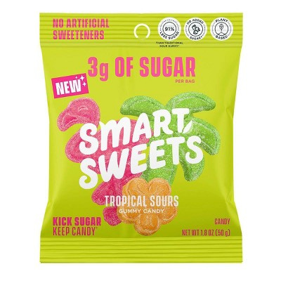 SmartSweets - Tropical Sours Gummy Candy, 1.8oz SmartSweets - Tropical Sours Gummy Candy, 1.8oz