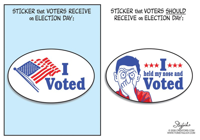 Tom Stiglich cartoon