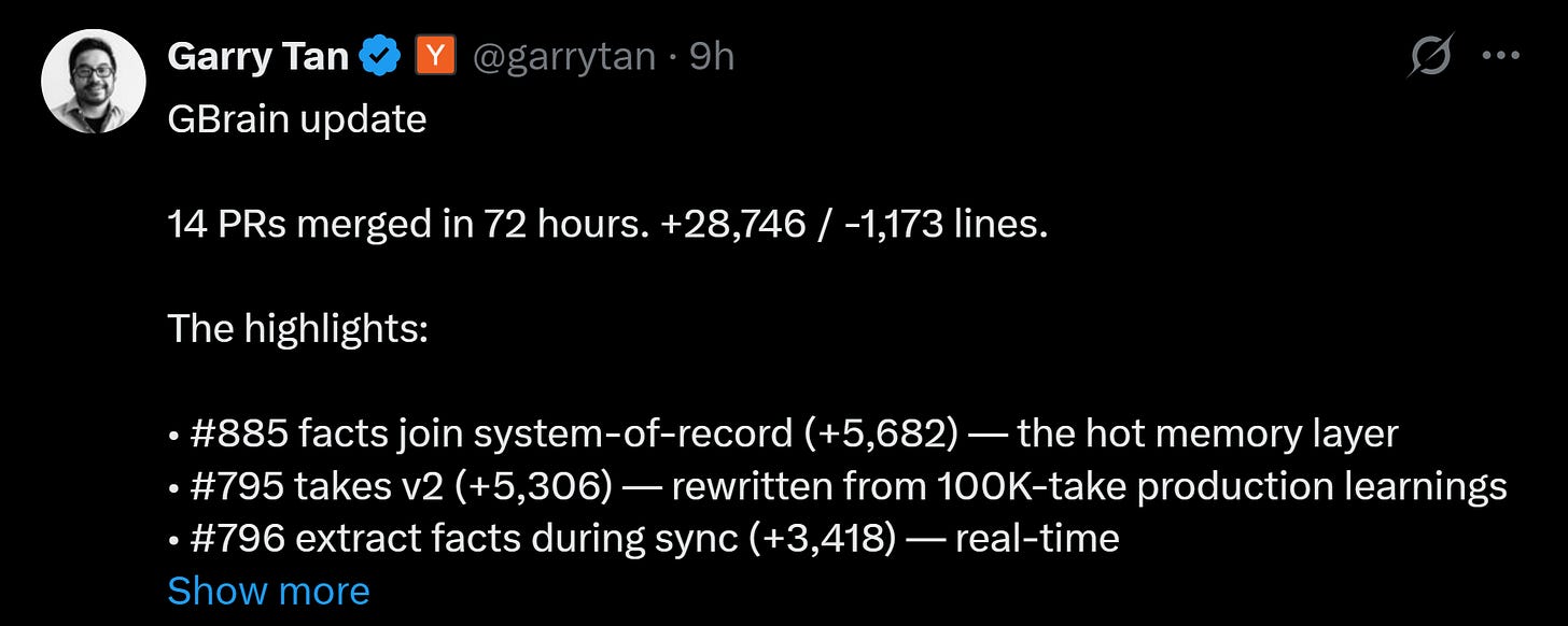 Garry Tan (Y Combinator) - GBrain
