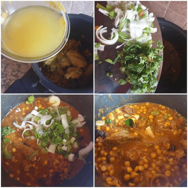 Adding the final ingredients