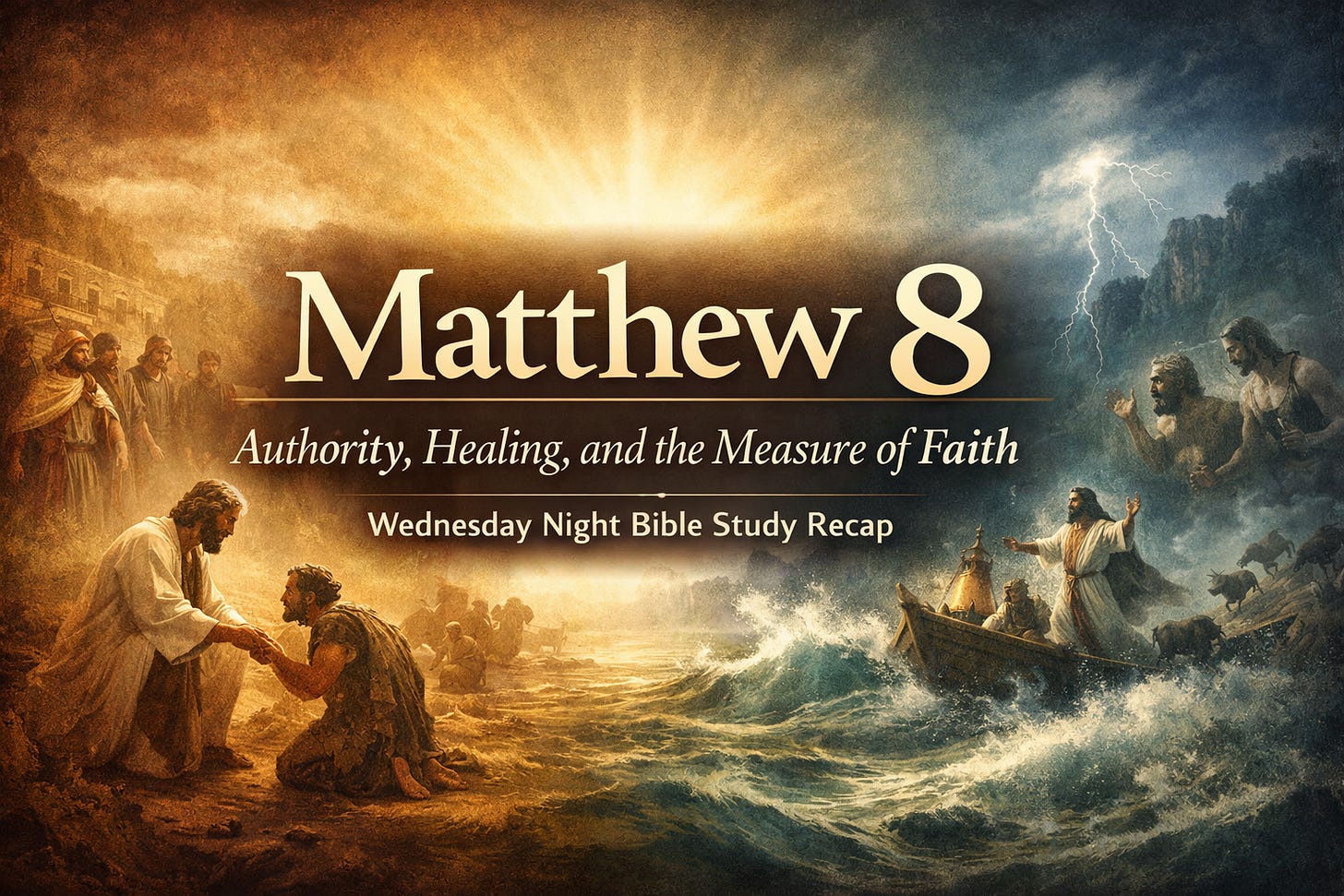 Matthew 8: Authority, Healing, and Faith. Wednesday Night Bible Study