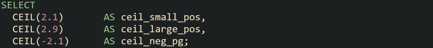 SQL Syntax for Rounding Numbers in Reports