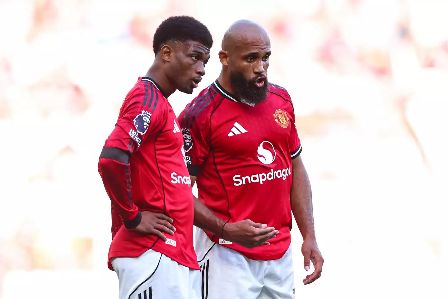 Fans felt as though Mbeumo and Amad occupied the same space. Image: Getty