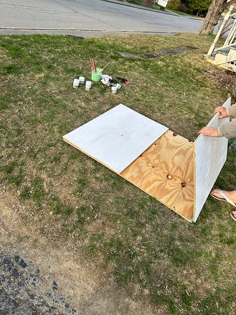 diy lemonade stand with hinges