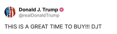 President Donald Trump says ...
