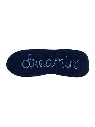 Custom Eye Mask Cashmere Core LINGUA FRANCA NYC Navy