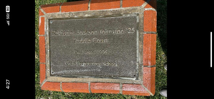 The former Katherine Jackson Johnston ‘25 Paddle Court in Chattanooga, TN 