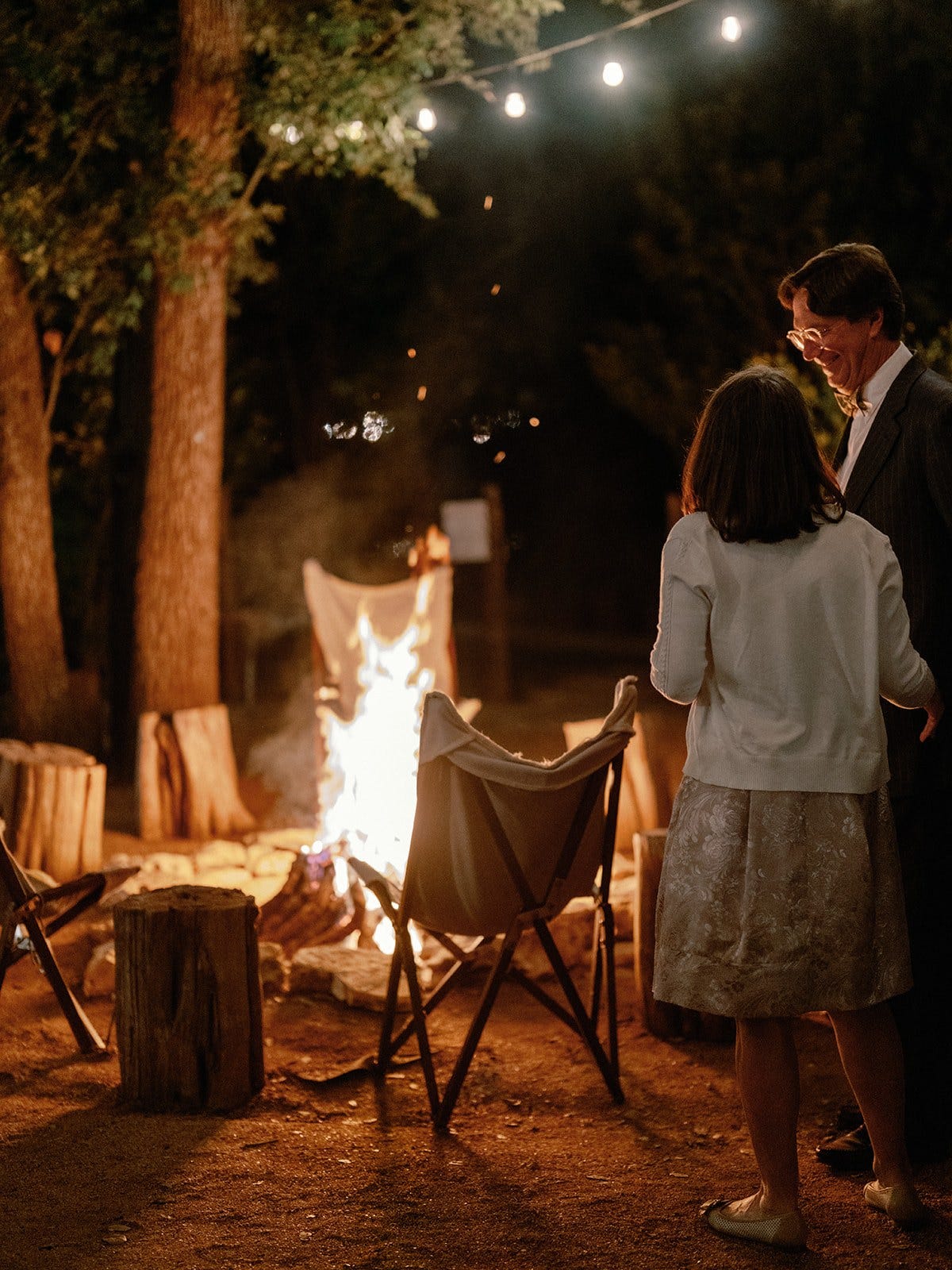The Wayback, Austin: firelight under the oaks The Wayback, Austin: firelight under the oaks