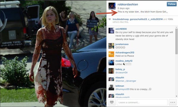 rob kardashian instagram kim kardashian hate 2015