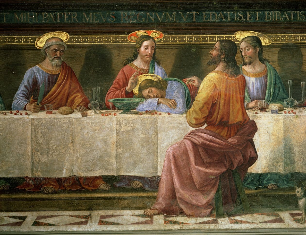Detail from the Last Supper (detail)