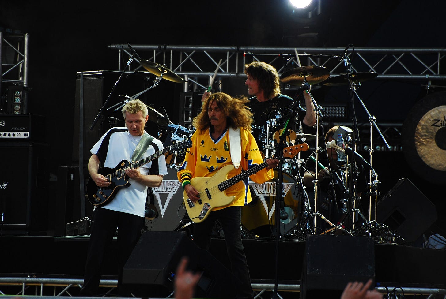 Triumph's reunion performance in June 2008 at the Sweden Rock Festival