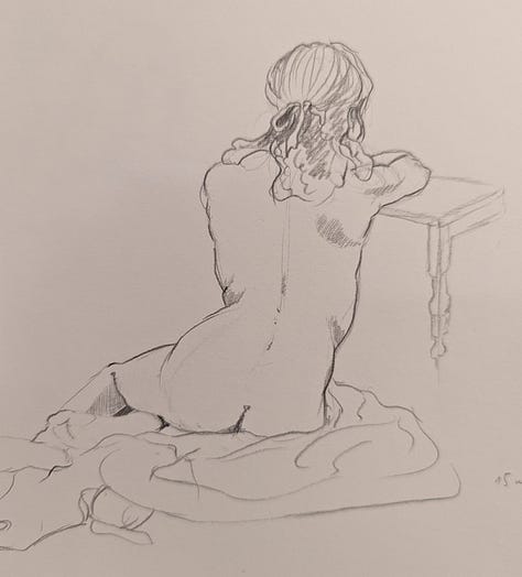 nude life model cardiff