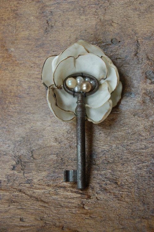 May be an image of leather flower