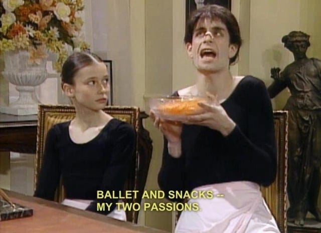 Ballet and snacks, my two passions!" : r/kidsinthehall