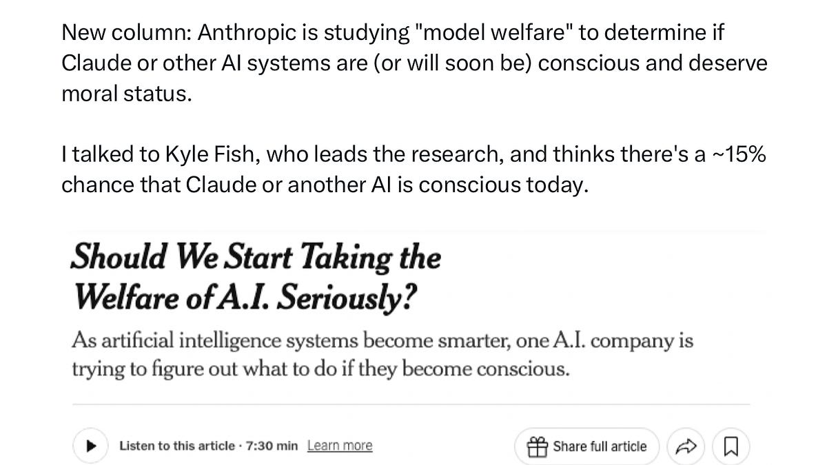 New adventures in AI hype: “Our language models are so ‘conscious’ we need to give them rights”