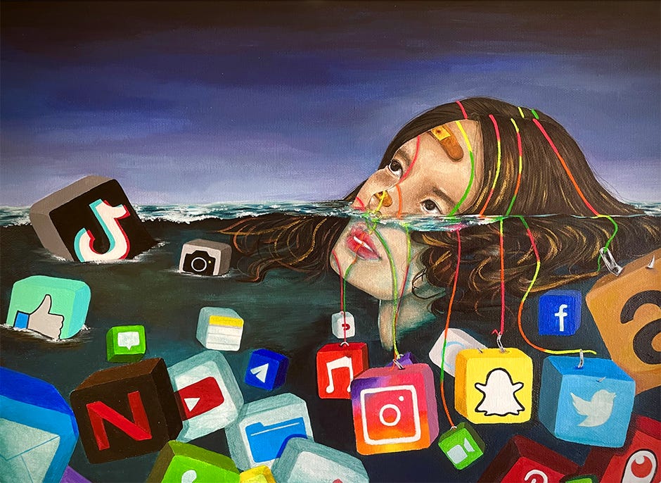 “SNS — Social Media Never Stops” by Seoyoon Jang