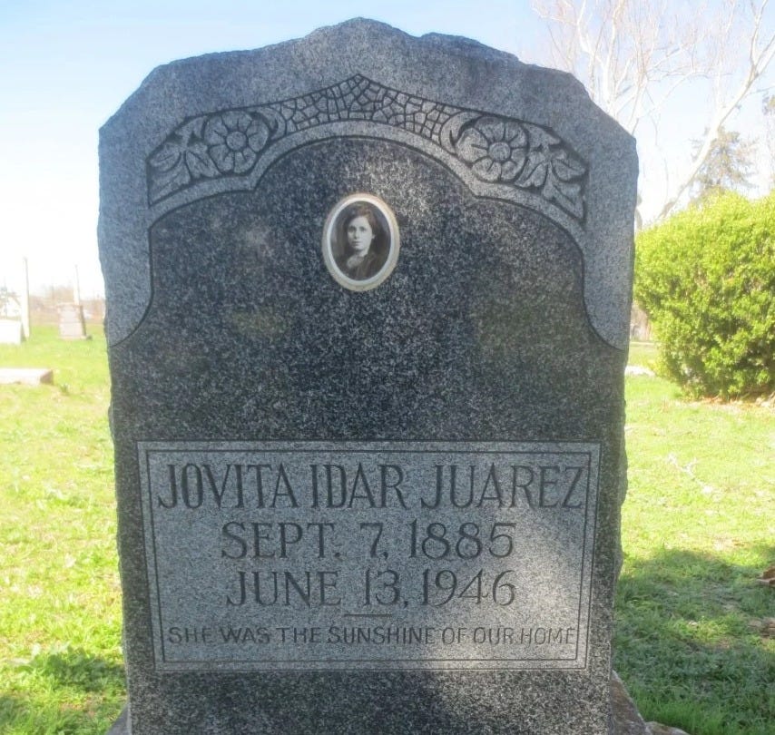Jovita Idár’s final resting place: San Jose Burial Park @ San Antonio, Texas
