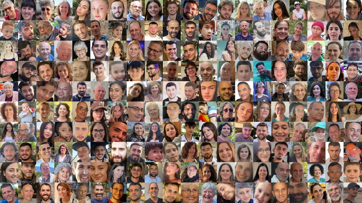 Pictured: 200 faces of the Israeli hostage crisis