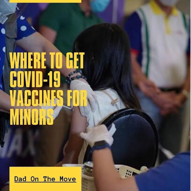 COVID-19 vaccination centers for minors