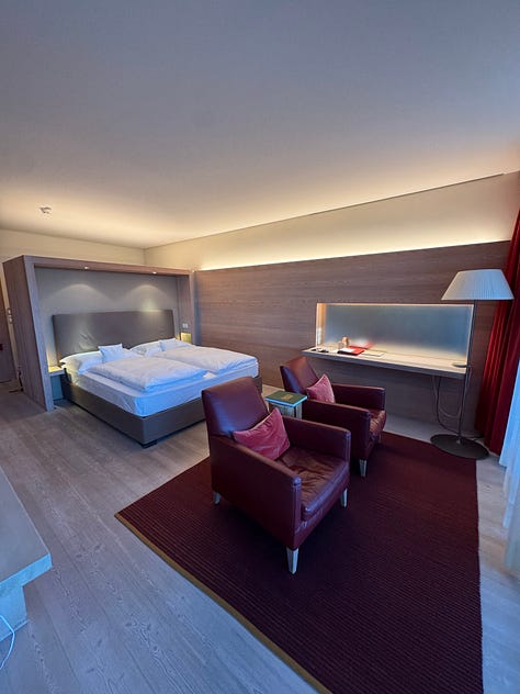 The library shelves are full of art books.