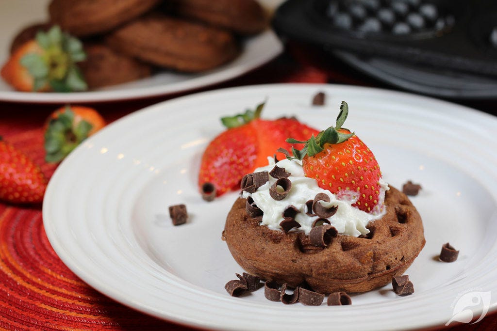 Fudgy Chocolate Dessert Chaffles Fudgy Chocolate Dessert Chaffles