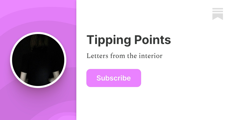 Tipping Points | Shelby Hartness | Substack