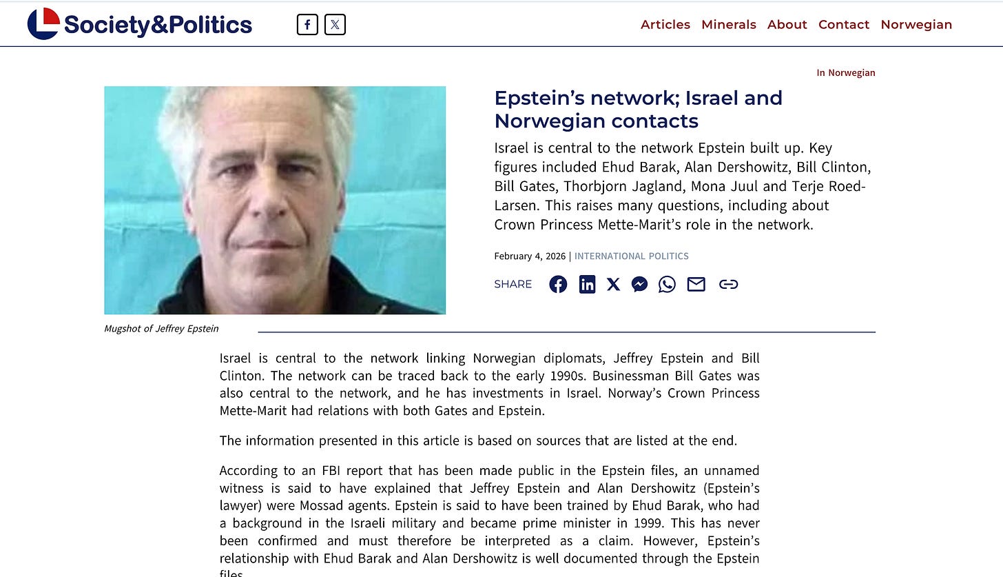 Norwegian Noir: Entire Press Corps In Norway Agreed To Repress News Of ...