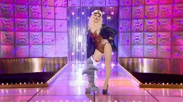 ginger shark attack on rupauls drag race runway 2015 ep 6 ginger shark attack on rupauls drag race runway 2015 ep 6