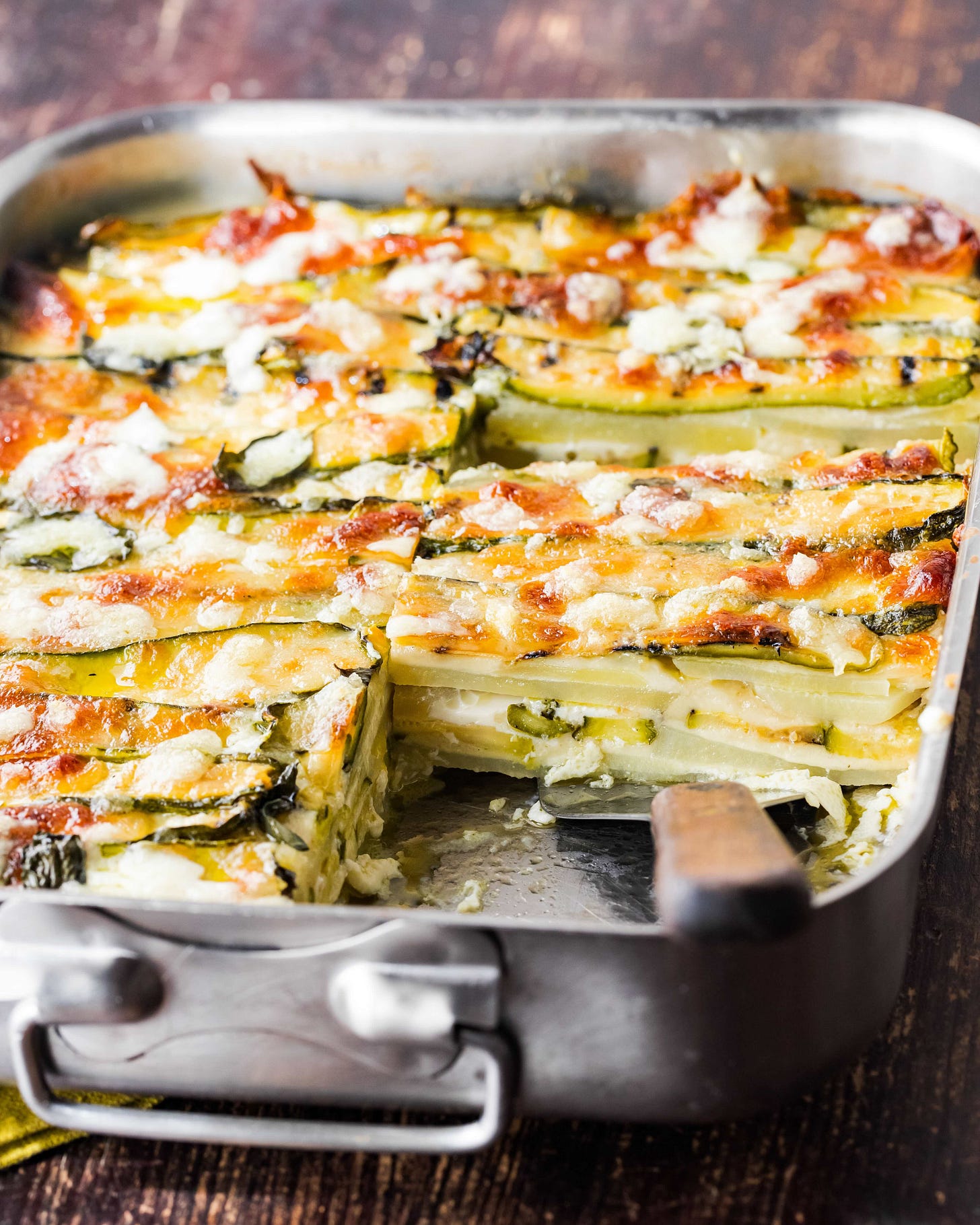 Zucchini parmigiana easy zucchinin recipe from Giulia Scarpaleggia.