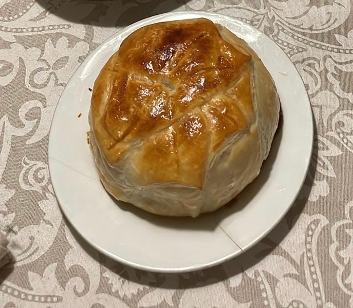 Camembert on croûte