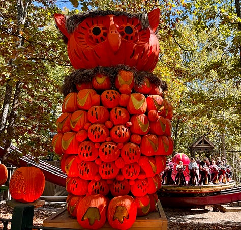 Pumpkin displays at Silver Dollar City Harvest Festival
