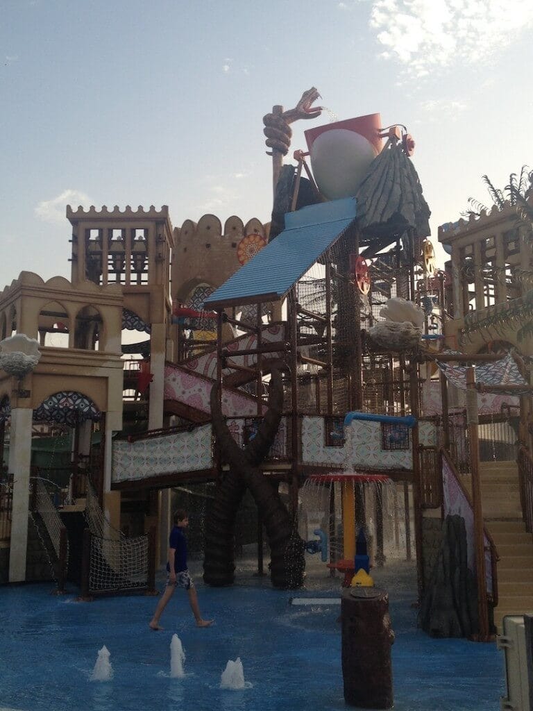 One of the kids areas at Yas waterworld
