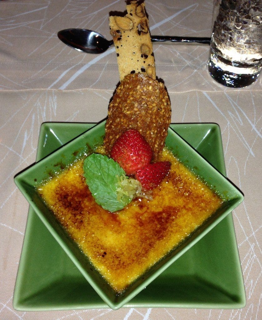 Ginger creme brûlée