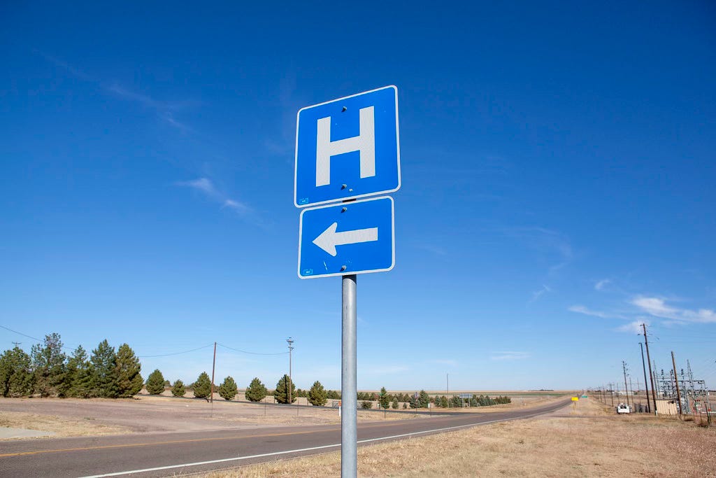 Hospital sign