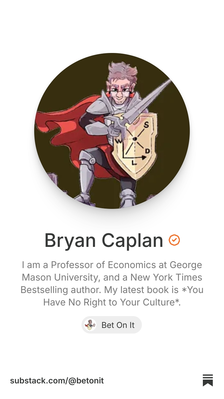 Bryan Caplan | Substack