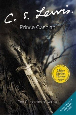 This may contain: the chronicles of narnia by c s lewis, prince caasplan