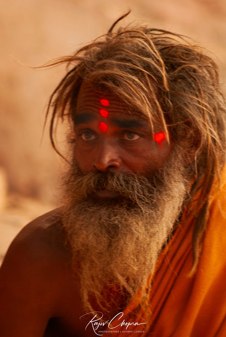 Street portraits photographed in Benares