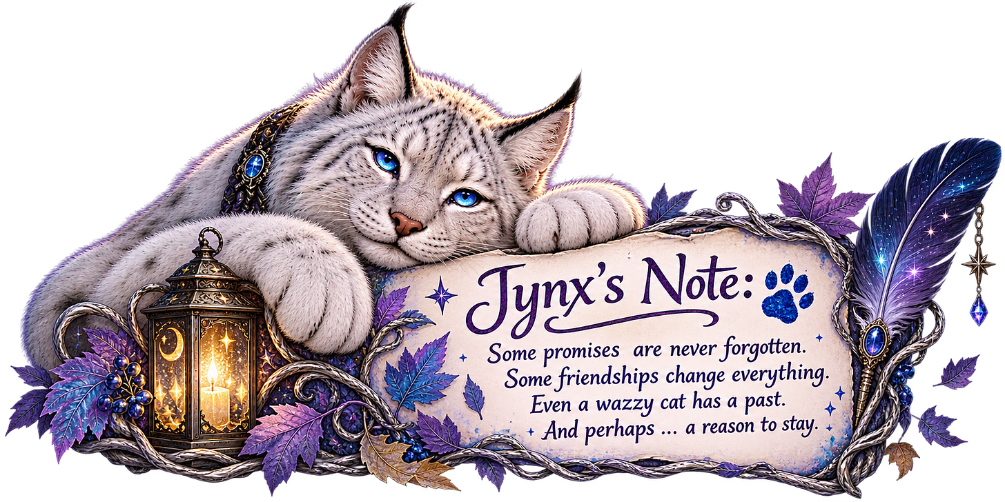 Jynx's Note - Even wazzy cats have a past. Maybe, it's what will make them stay Jynx's Note - Even wazzy cats have a past. Maybe, it's what will make them stay