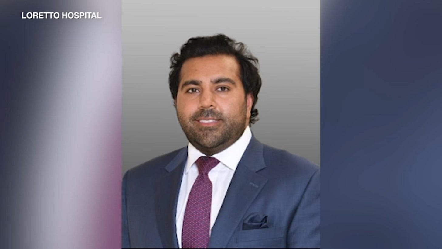 Professional portrait of a male healthcare professional in a suit, representing Loretto Hospital. Professional portrait of a male healthcare professional in a suit, representing Loretto Hospital.