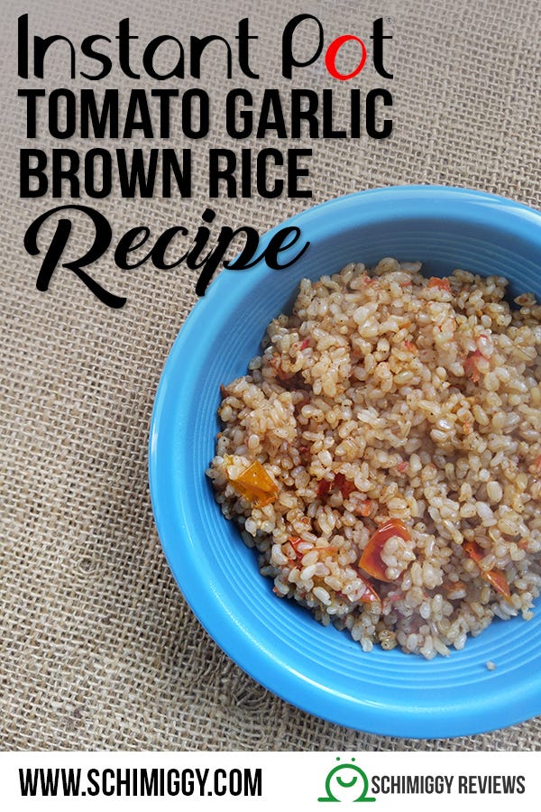 instant pot tomato garlic brown rice recipe | Schimiggy Reviews instant pot tomato garlic brown rice recipe | Schimiggy Reviews