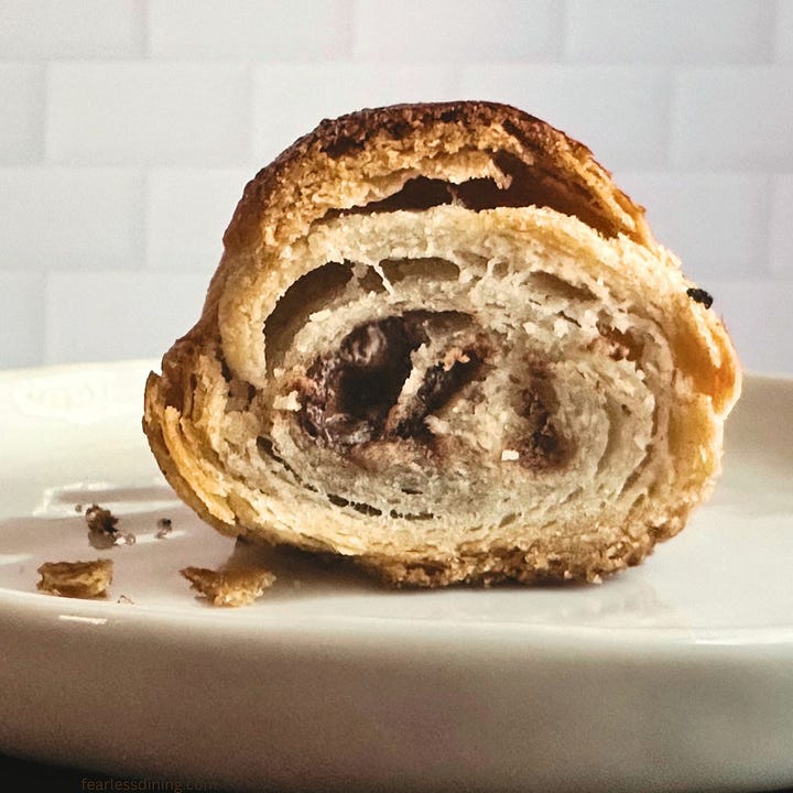 Photos of baked gluten-free rough puff pastries.