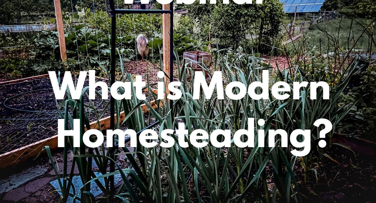 What is Modern Homesteading (Webinar)