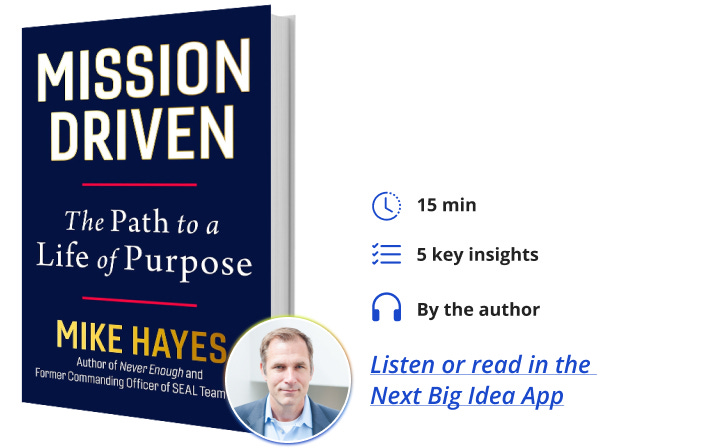 Mission Driven Mike Hayes Next Big Idea Club Book Bite