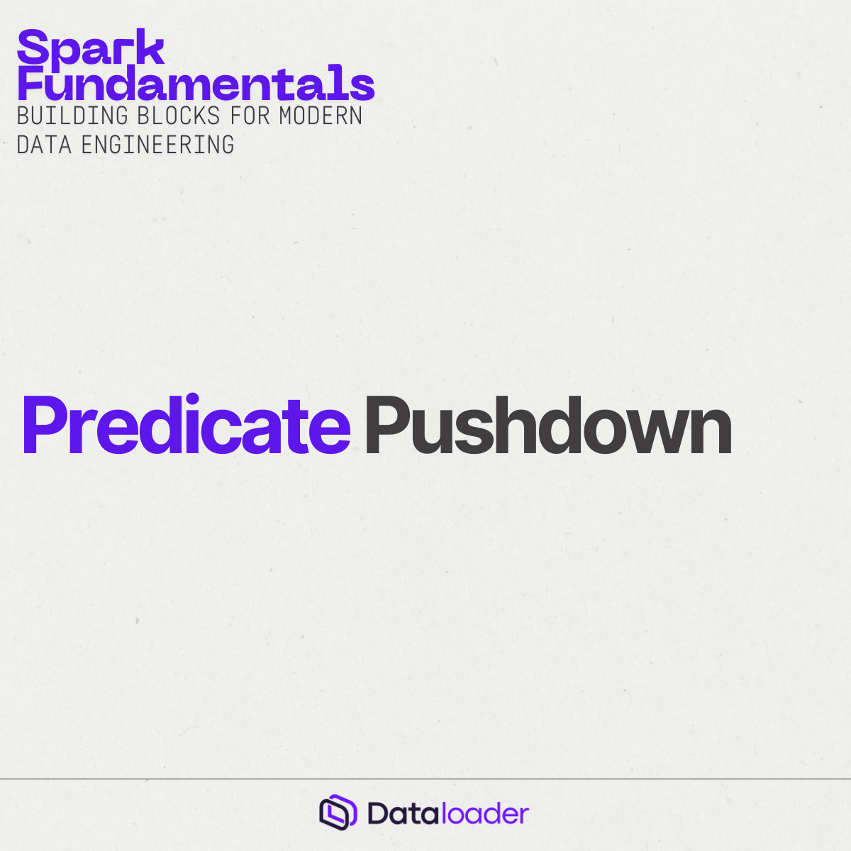 Predicate Pruning in Apache Spark - by vasav anandjiwala
