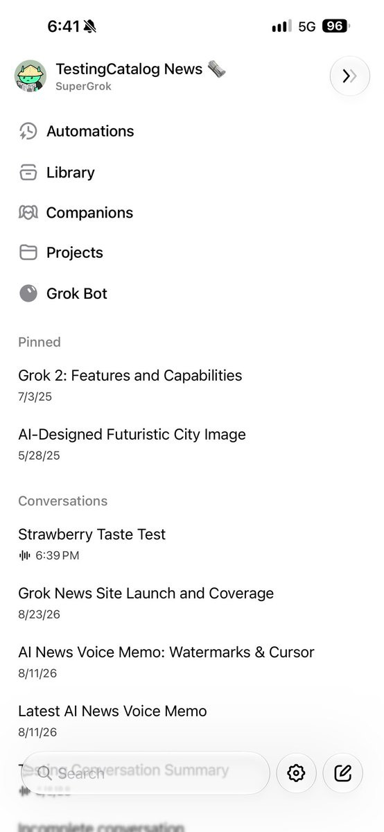 Grok für iOS bekommt eine Library: Medien, Apps und Dateien gebündelt an einem Ort Grok für iOS bekommt eine Library: Medien, Apps und Dateien gebündelt an einem Ort