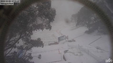 Snow at Mt Baw Baw Alpine Resort