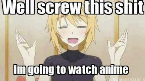 Well Screw ihis shit {il GGld to watch anime - iFunny Brazil